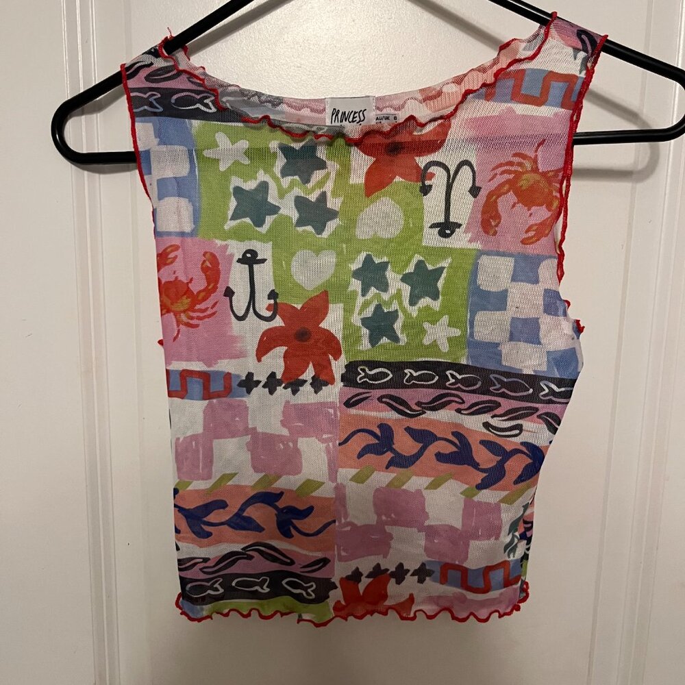 Princess Polly Mesh Summer Print Tank